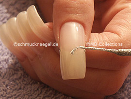 nail art liner de color plata-glitter