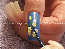 nail art liner de color verde