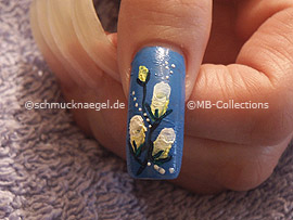 nail art pen de color blanco