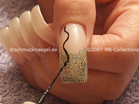 nail art liner de color negro
