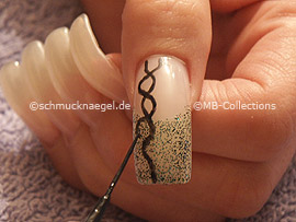 nail art liner de color negro