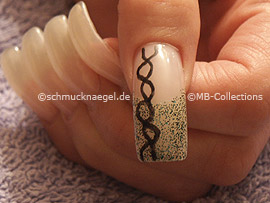 nail art liner de color negro