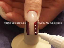 nail art pen de color blanco