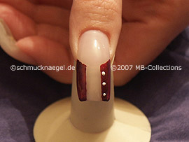 nail art pen de color blanco