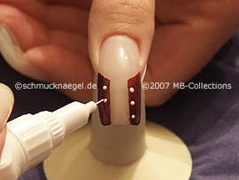 nail art pen de color blanco