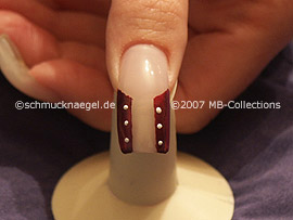 nail art pen de color blanco