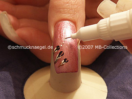 nail art pen de color blanco
