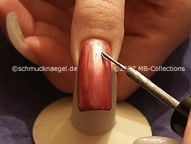 nail art liner de color plata