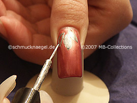 nail art liner de color plata