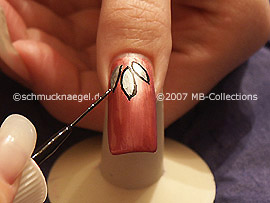 nail art liner de color negro