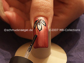 nail art liner de color oro-metálico, spot-swirl, nail art bouillons y esmalte transparente