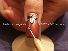 nail art liner de color oro-metálico, spot-swirl, nail art bouillons y esmalte transparente