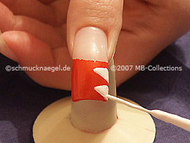 nail art pen de color blanco