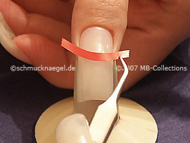 pinzeta y plantilla para manicura francesa
