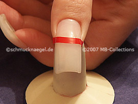pinzeta y plantilla para manicura francesa