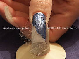 nail art pen de color azul gris