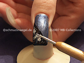 polvo de color plata y spot-swirl