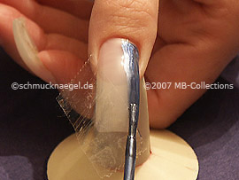 nail art pen de color azul gris
