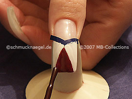 nail art pen de color granate