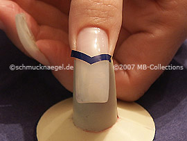 pinzeta y plantilla para manicura francesa