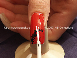 nail art liner de color blanco