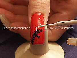 nail art liner de color blanco