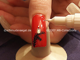 nail art pen de color blanco