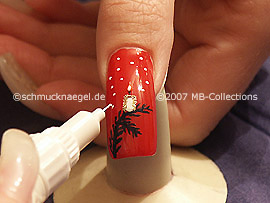 nail art pen de color blanco