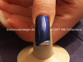 nail art liner de color plata-glitter