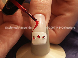 Esmalte de color rojo