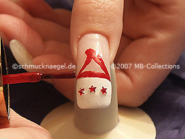 Esmalte de color rojo