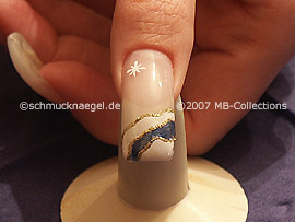 Nail art liner de color oro-Glitter