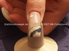 Nail art liner de color oro-Glitter