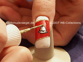 Nail art liner de color oro