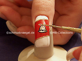 Nail art liner de color oro