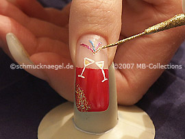 Nail art liner en blanco