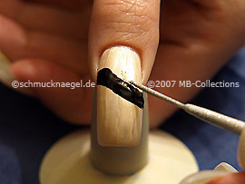 Nail art liner en plata-Glitter