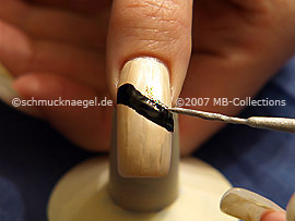 Nail art liner en plata-Glitter