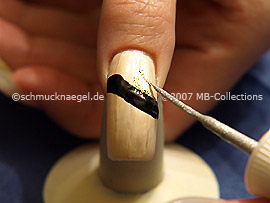 Nail art liner en plata-Glitter