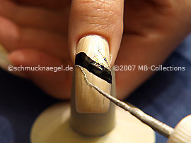 Nail art liner en plata-Glitter
