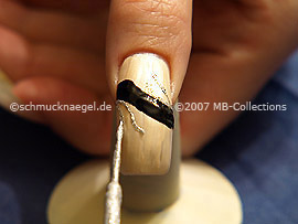 Nail art liner en plata-Glitter