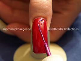Nail art liner en fucsia-Glitter