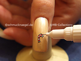 Nail art pen de color rojo