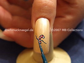 Nail art liner de color verde