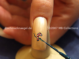 Nail art liner de color verde