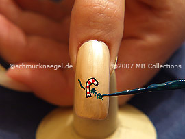 Nail art liner de color verde