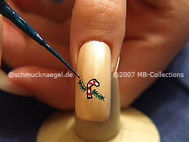 Nail art liner de color verde