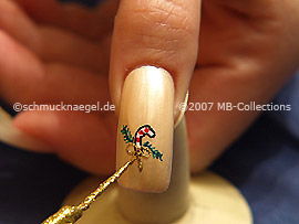 Nail art liner de color oro-Glitter