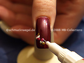 Nail art pen in the colour red