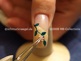 Ceramic-floret and tweezers